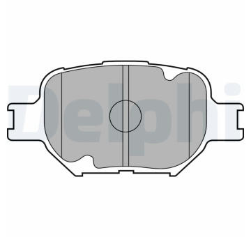 Sada brzdových destiček, kotoučová brzda DELPHI LP1804