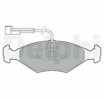 Sada brzdových destiček, kotoučová brzda DELPHI LP1811