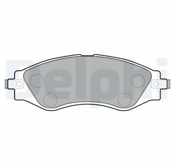Sada brzdových destiček, kotoučová brzda DELPHI LP1816