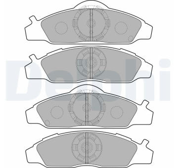 Sada brzdových destiček, kotoučová brzda DELPHI LP1817