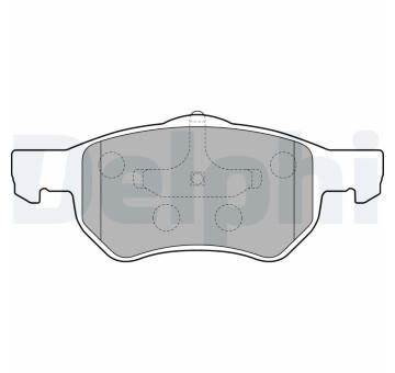 Sada brzdových destiček, kotoučová brzda DELPHI LP1818