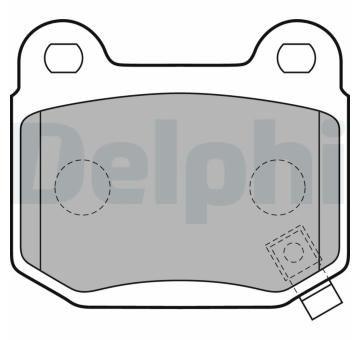 Sada brzdových destiček, kotoučová brzda DELPHI LP1839