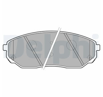 Sada brzdových destiček, kotoučová brzda DELPHI LP1849