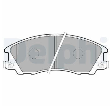 Sada brzdových destiček, kotoučová brzda DELPHI LP1853