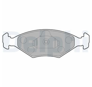 Sada brzdových destiček, kotoučová brzda DELPHI LP1854