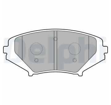 Sada brzdových destiček, kotoučová brzda DELPHI LP1867