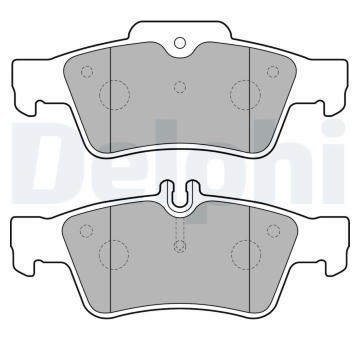 Sada brzdových destiček, kotoučová brzda DELPHI LP1868