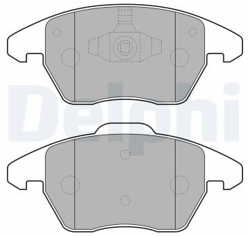 Sada brzdových destiček, kotoučová brzda DELPHI LP1904