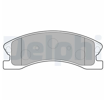 Sada brzdových destiček, kotoučová brzda DELPHI LP1906