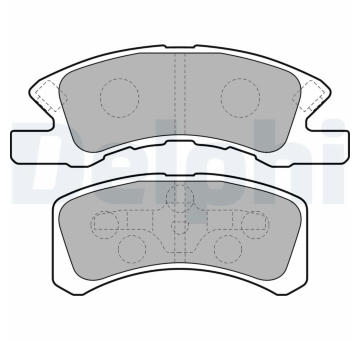 Sada brzdových destiček, parkovací brzda DELPHI LP1918