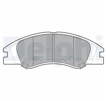 Sada brzdových destiček, kotoučová brzda DELPHI LP1932