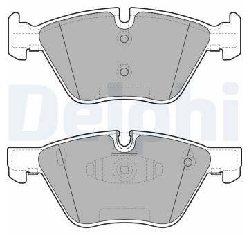Sada brzdových destiček, kotoučová brzda DELPHI LP1960