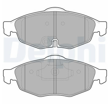 Sada brzdových destiček, kotoučová brzda DELPHI LP1963