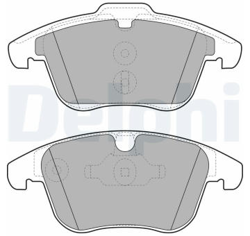 Sada brzdových destiček, kotoučová brzda DELPHI LP1967