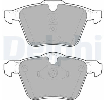 Sada brzdových destiček, kotoučová brzda DELPHI LP1968