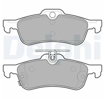 Sada brzdových destiček, kotoučová brzda DELPHI LP2007