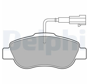 Sada brzdových destiček, kotoučová brzda DELPHI LP2014