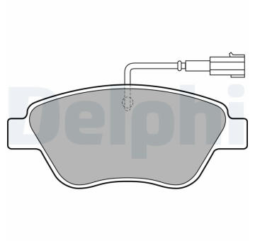 Sada brzdových destiček, kotoučová brzda DELPHI LP2015
