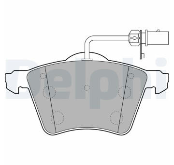 Sada brzdových destiček, kotoučová brzda DELPHI LP2021