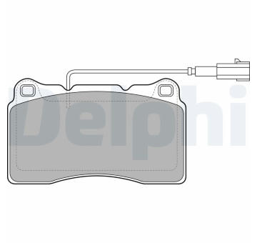 Sada brzdových destiček, kotoučová brzda DELPHI LP2045