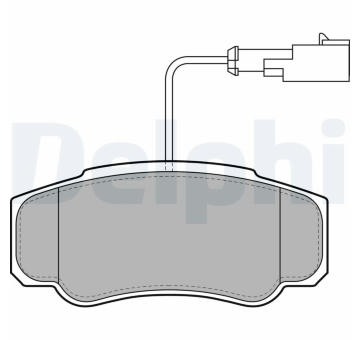 Sada brzdových destiček, kotoučová brzda DELPHI LP2054