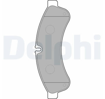 Sada brzdových destiček, kotoučová brzda DELPHI LP2063