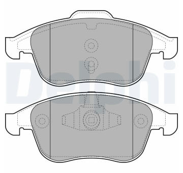 Sada brzdových destiček, kotoučová brzda DELPHI LP2079