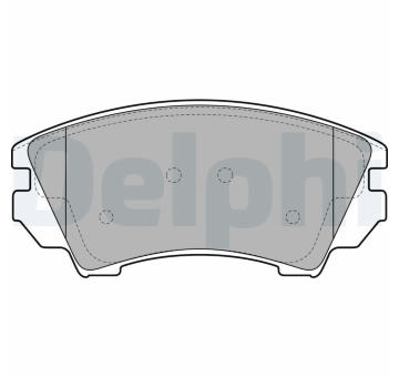 Sada brzdových destiček, parkovací brzda DELPHI LP2081