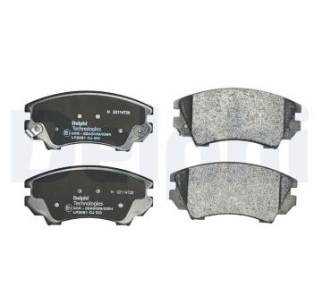 Sada brzdových destiček, kotoučová brzda DELPHI LP2081