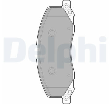 Sada brzdových destiček, kotoučová brzda DELPHI LP2082