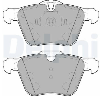 Sada brzdových destiček, kotoučová brzda DELPHI LP2114
