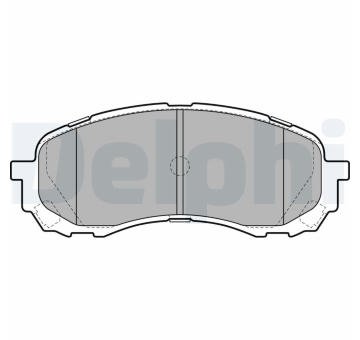 Sada brzdových destiček, kotoučová brzda DELPHI LP2128