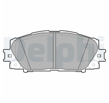 Sada brzdových destiček, kotoučová brzda DELPHI LP2135