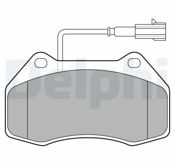Sada brzdových destiček, kotoučová brzda DELPHI LP2136