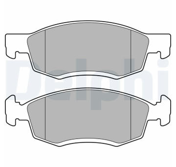 Sada brzdových destiček, kotoučová brzda DELPHI LP2137
