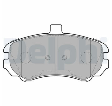 Sada brzdových destiček, kotoučová brzda DELPHI LP2150
