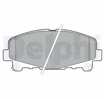 Sada brzdových destiček, kotoučová brzda DELPHI LP2166
