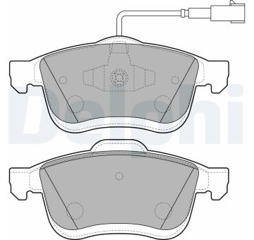 Sada brzdových destiček, kotoučová brzda DELPHI LP2168