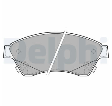 Sada brzdových destiček, kotoučová brzda DELPHI LP2171