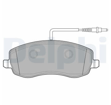 Sada brzdových destiček, kotoučová brzda DELPHI LP2173