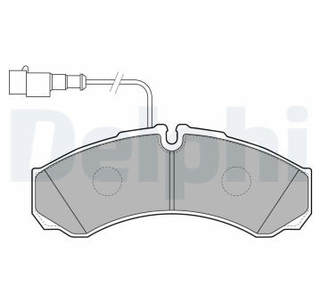 Sada brzdových destiček, kotoučová brzda DELPHI LP2185