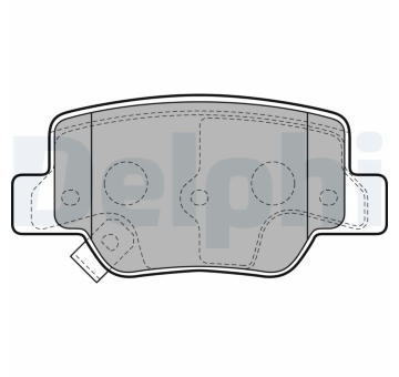 Sada brzdových destiček, kotoučová brzda DELPHI LP2193