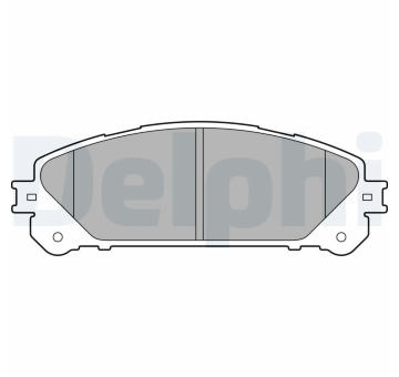 Sada brzdových destiček, kotoučová brzda DELPHI LP2201