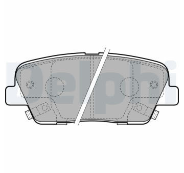 Sada brzdových destiček, kotoučová brzda DELPHI LP2202