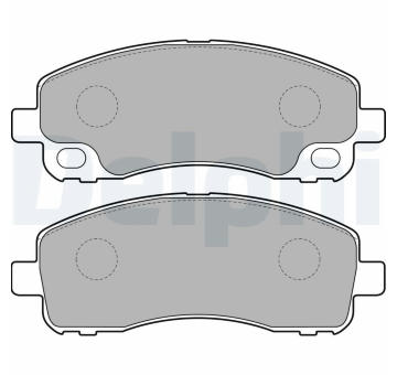 Sada brzdových destiček, kotoučová brzda DELPHI LP2204
