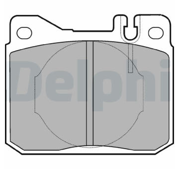 Sada brzdových destiček, kotoučová brzda DELPHI LP221
