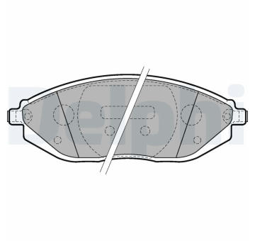 Sada brzdových destiček, parkovací brzda DELPHI LP2218