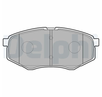 Sada brzdových destiček, kotoučová brzda DELPHI LP2227