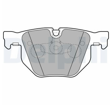 Sada brzdových destiček, kotoučová brzda DELPHI LP2256