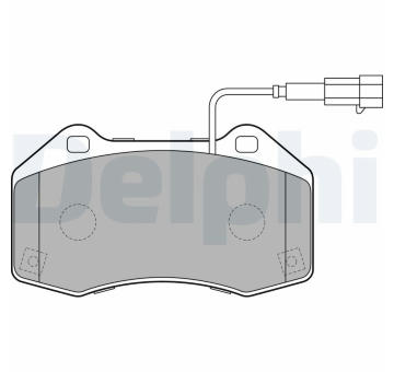 Sada brzdových destiček, kotoučová brzda DELPHI LP2280